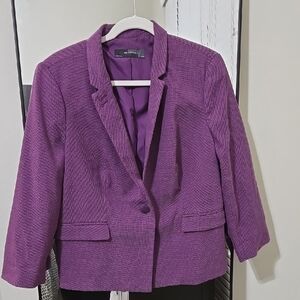 The Limited Purple Tailored Blazer